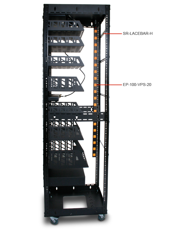 Custom Home Theater Rack Tall Side View