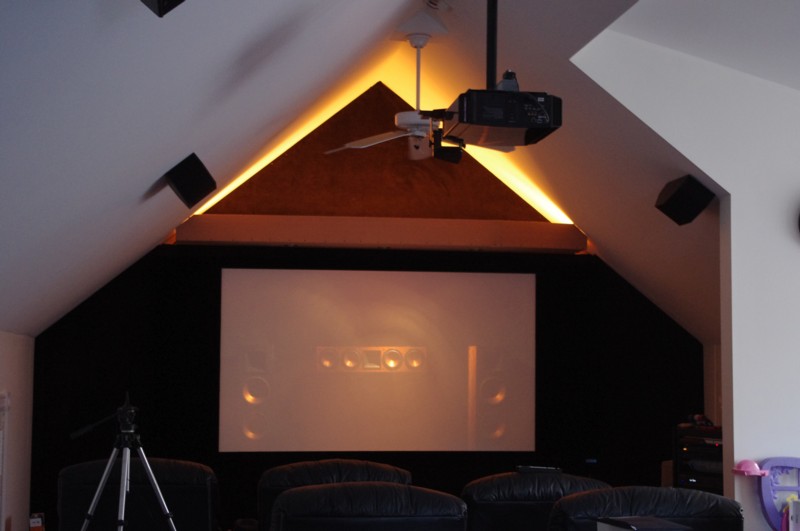 Custom Klipsch Home Theater Lighting Test in Maine